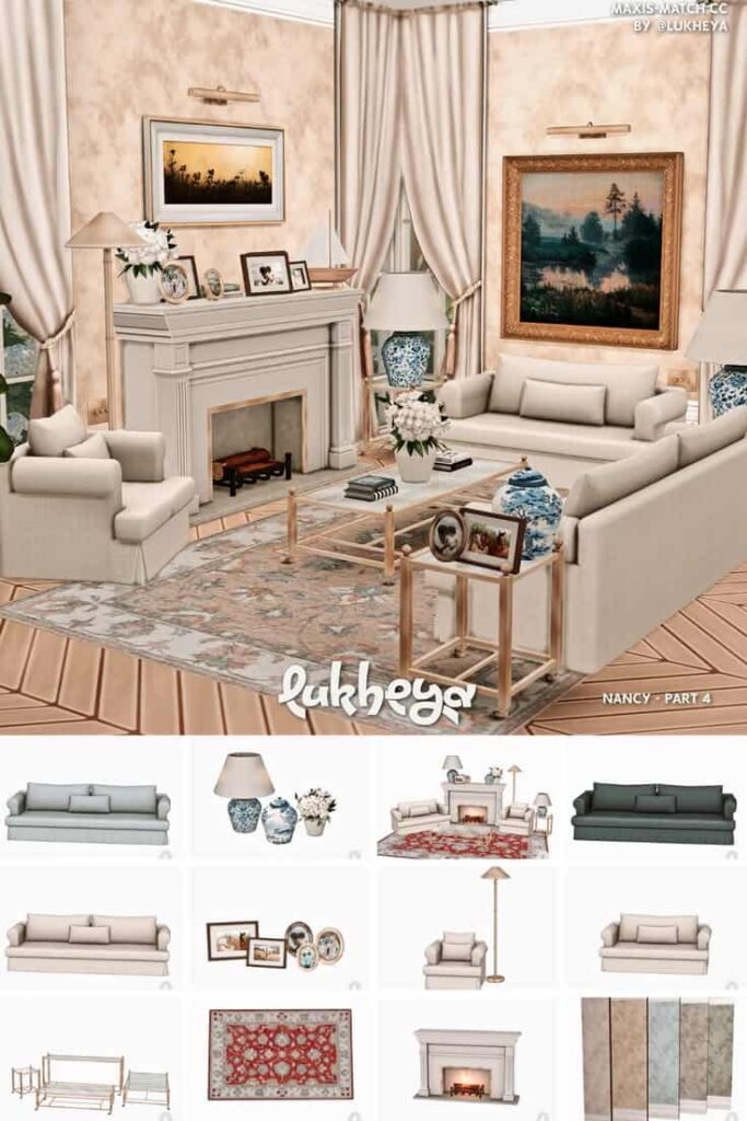 best sims 4 living room cc