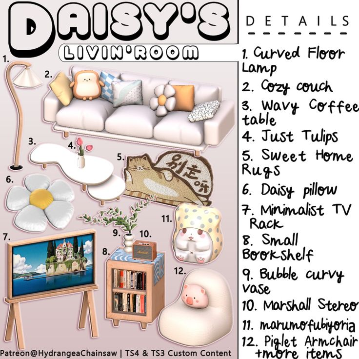 best sims 4 living room cc pack