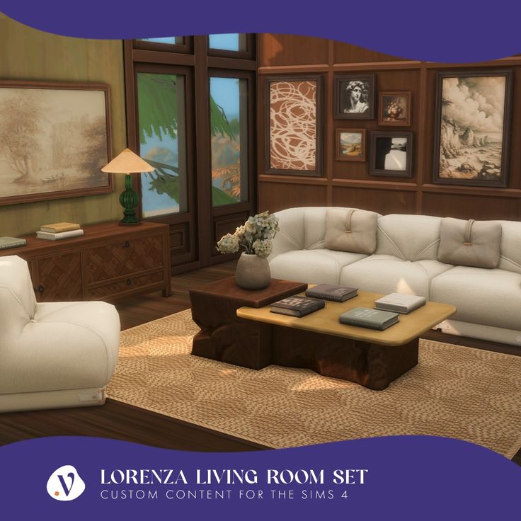 best sims 4 living room cc set