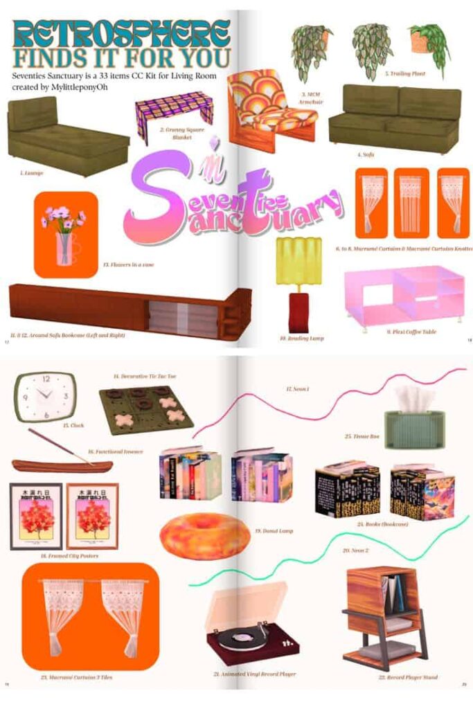 living room cc pack sims 4