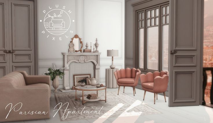 living room cc sims 4