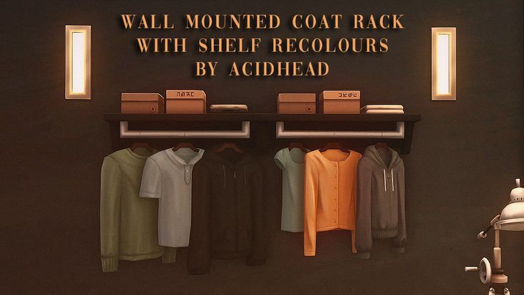 sims 4 coat rack cc