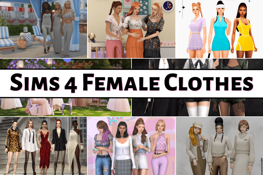 The Ultimate List of Sims 4 Female Clothes CC (Maxis Match & Free)
