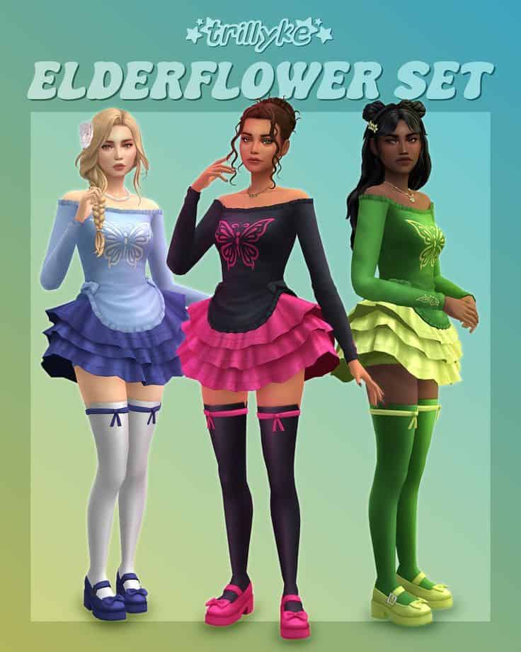 sims 4 female clothes set