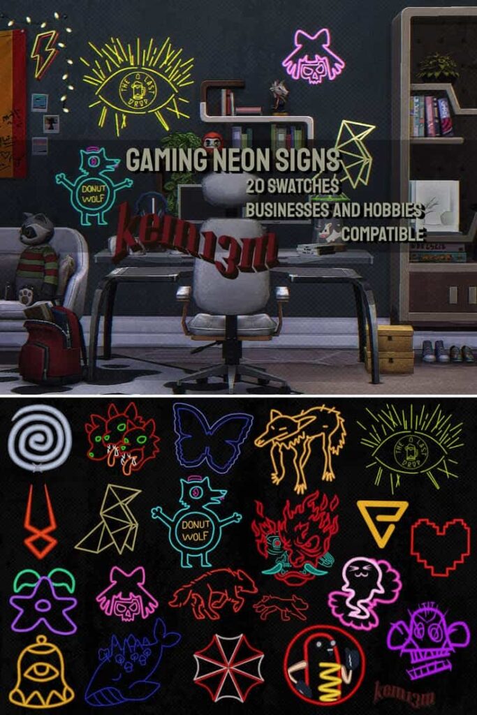 sims 4 gaming decor