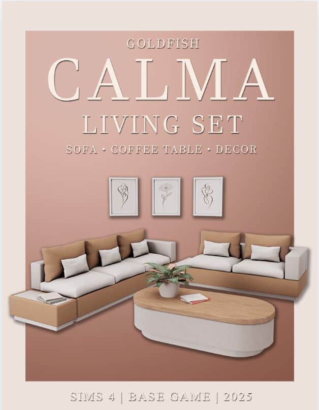 sims 4 living cc set