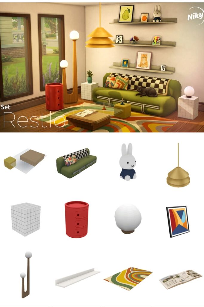 sims 4 living room cc pack