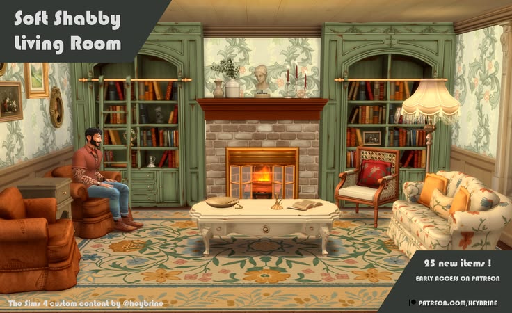 sims 4 living room cc pack maxis match