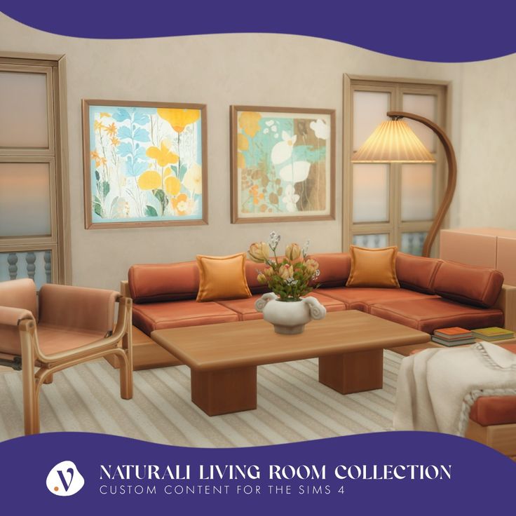 sims 4 living room cc set