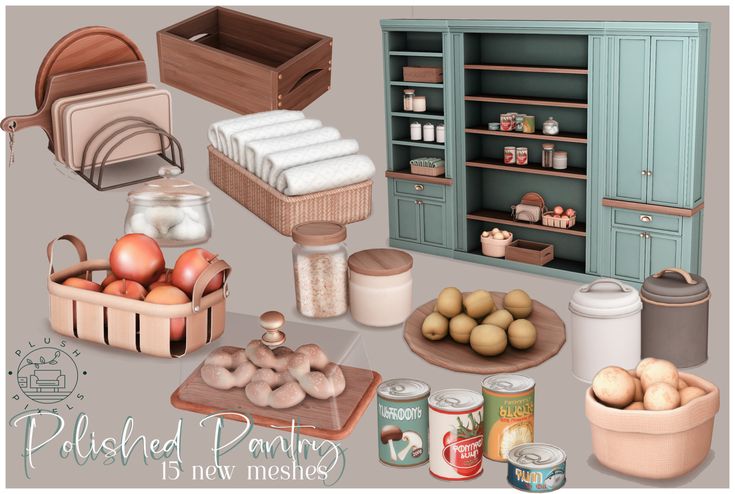 sims 4 pantry decor cc