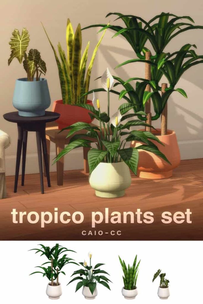 sims 4 plants cc set