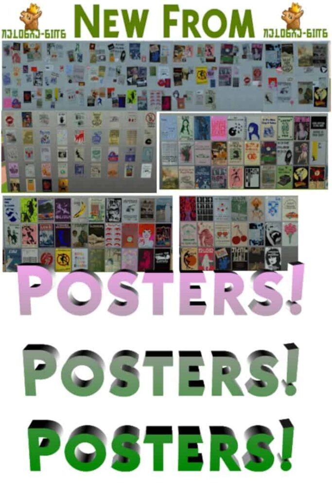 sims 4 posters cc