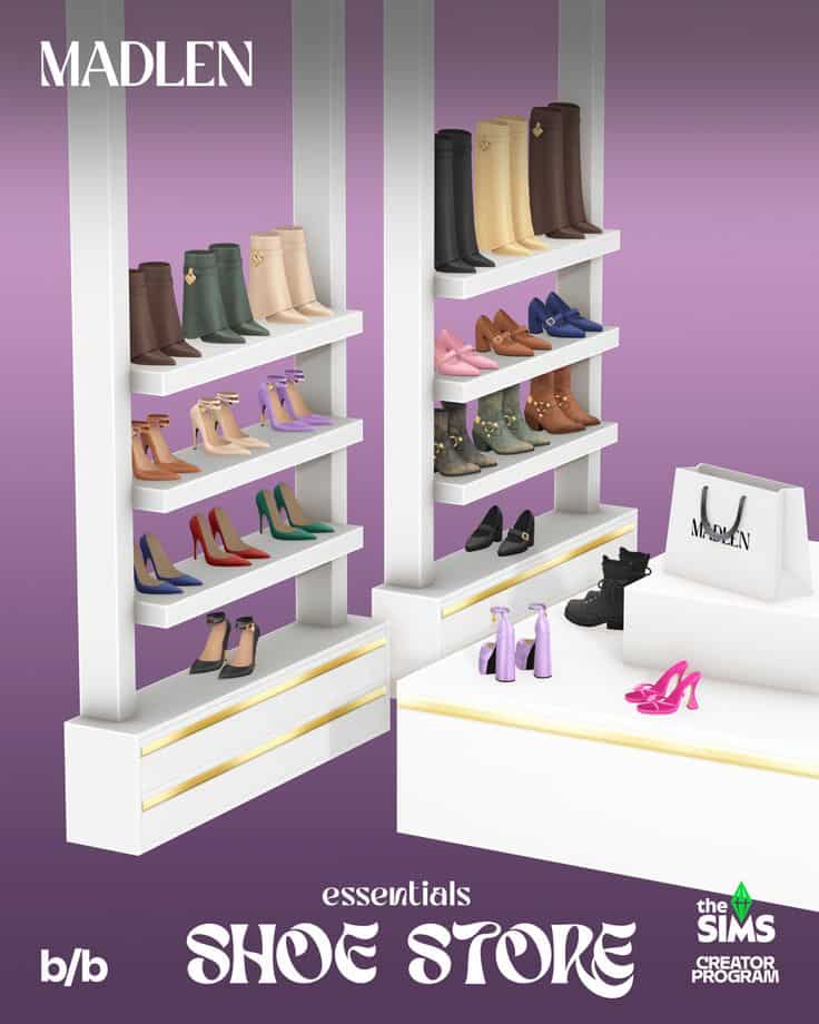 sims 4 shoe store essentials