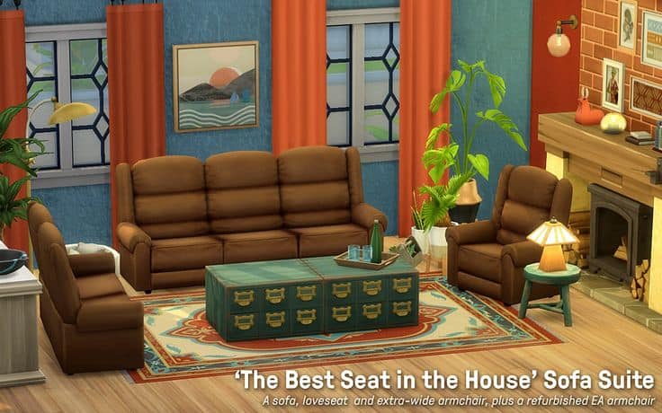 sims 4 sofa cc set
