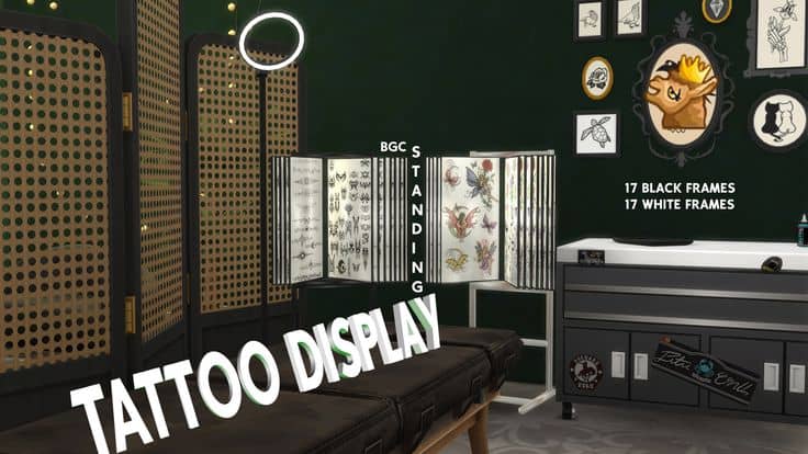 sims 4 tattoo display decor