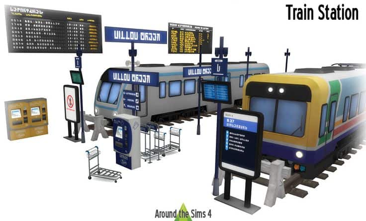 sims 4 train station