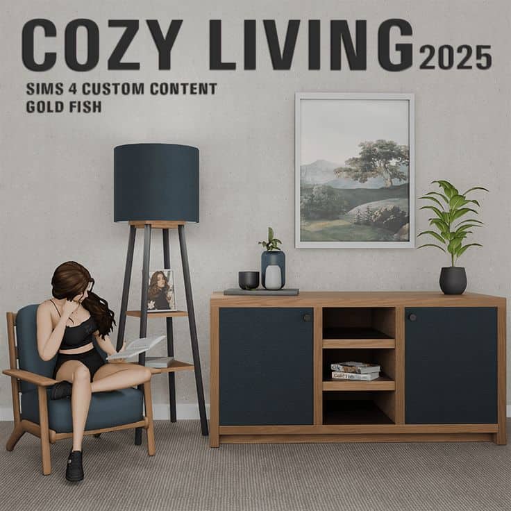 the sims 4 living room cc