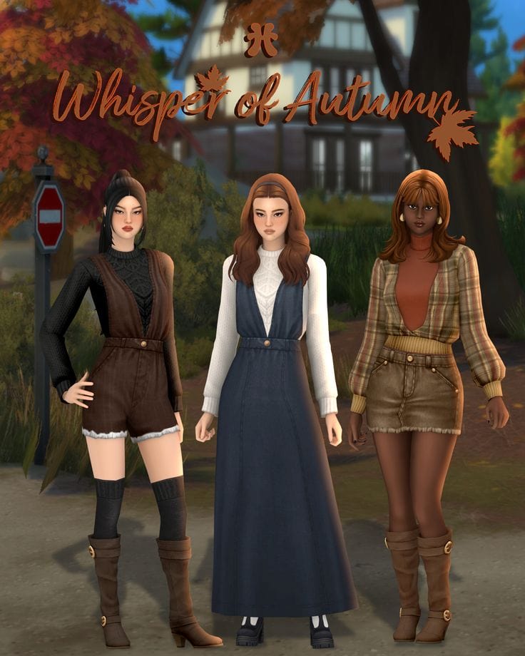 sims 4 autumn clothes pack