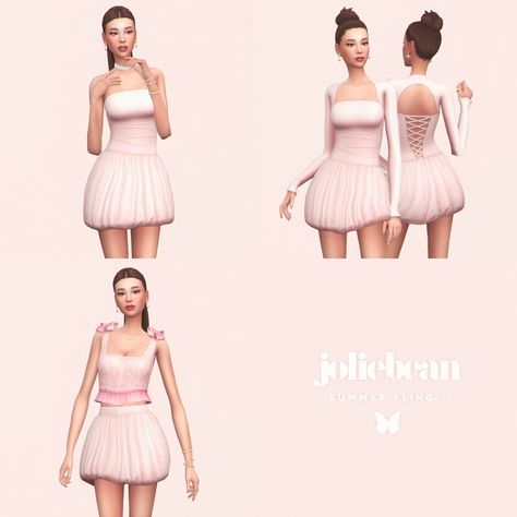 sims 4 bubbly dress addons