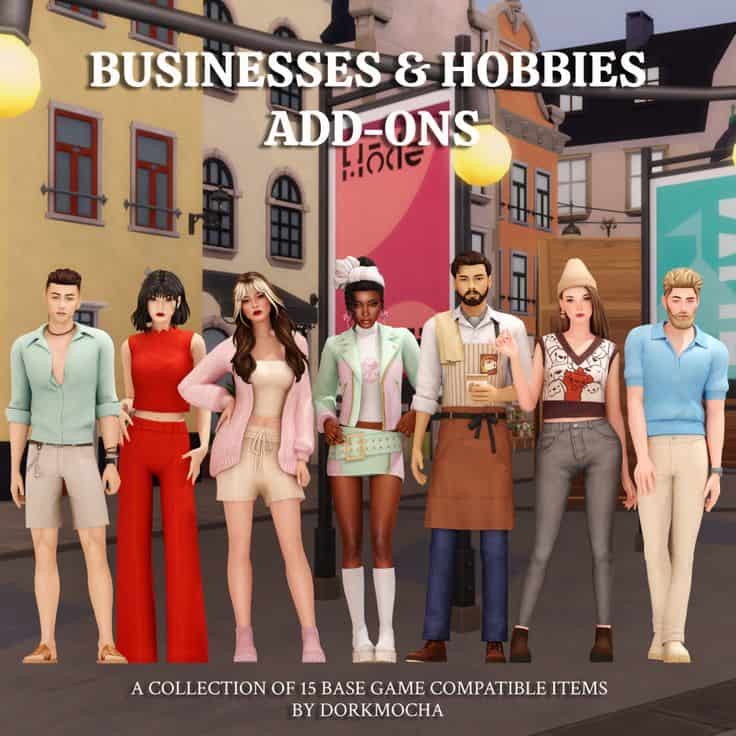 sims 4 business and hobbies addons