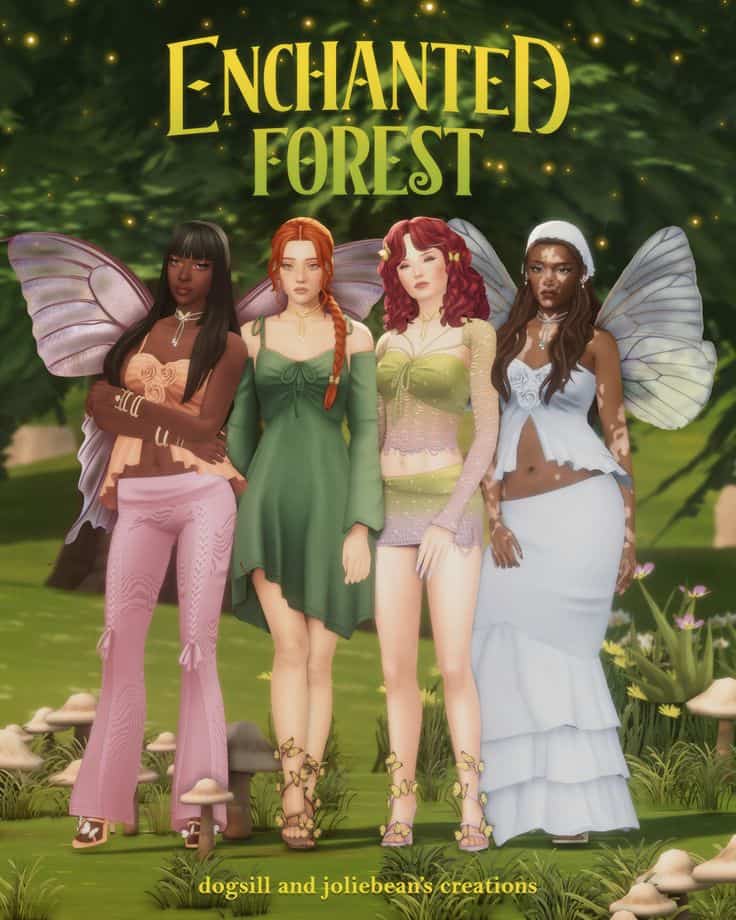 sims 4 fairy cc clothes pack