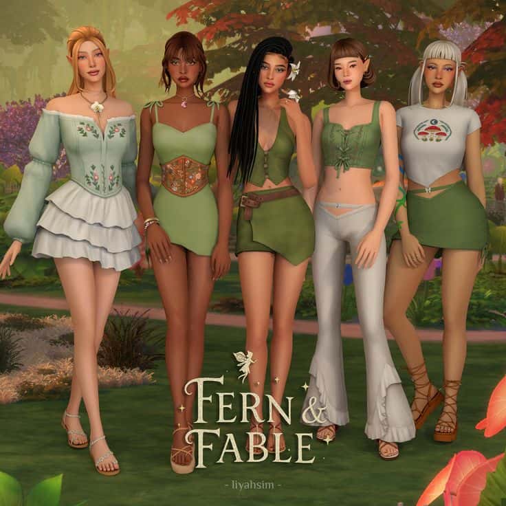 sims 4 fairy clothes pack