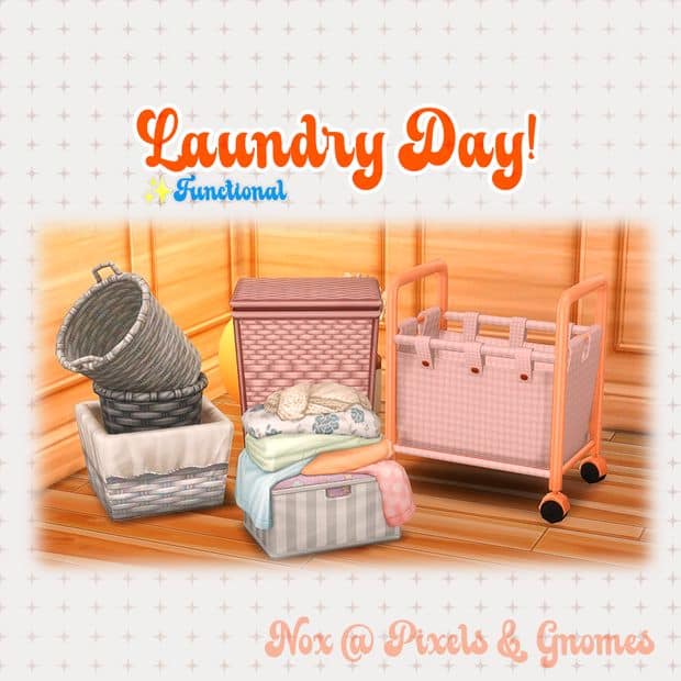 sims 4 functional laundry baskets