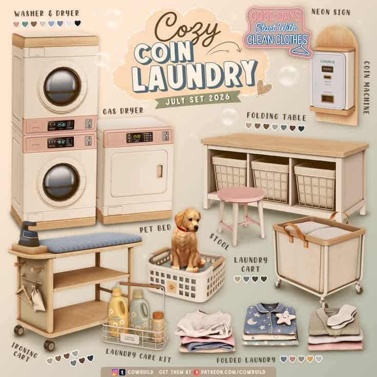 sims 4 laundry set