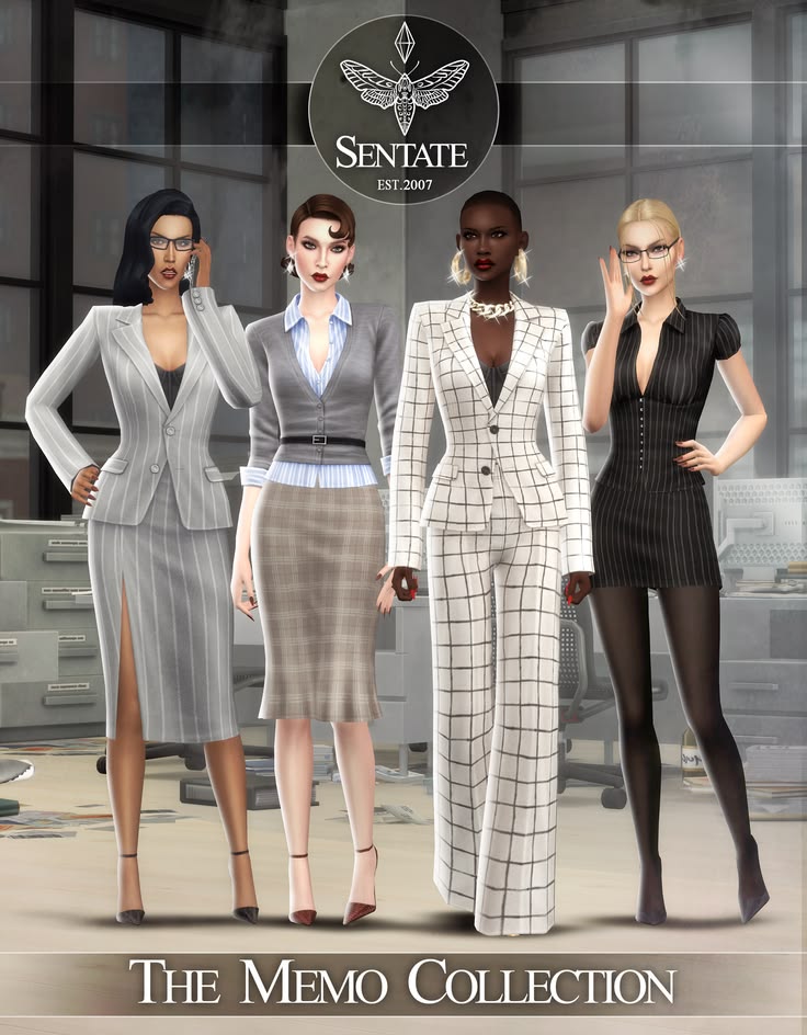 sims 4 office clothes cc pack