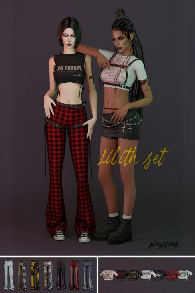 Lilith Sims 4 CC Clothes Pack