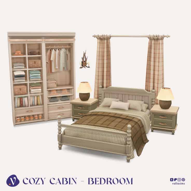 cozy cabin bedroom cc
