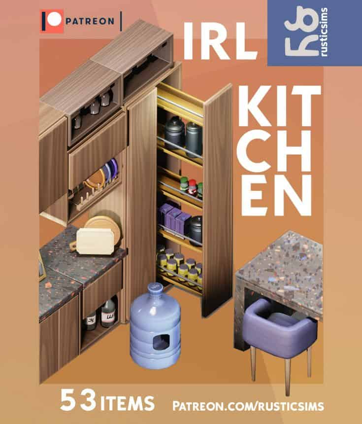 kitchen cc set sims 4