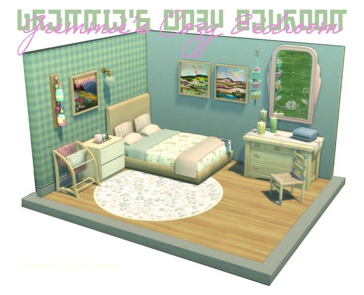 sims 4 cottagecore bedroom cc