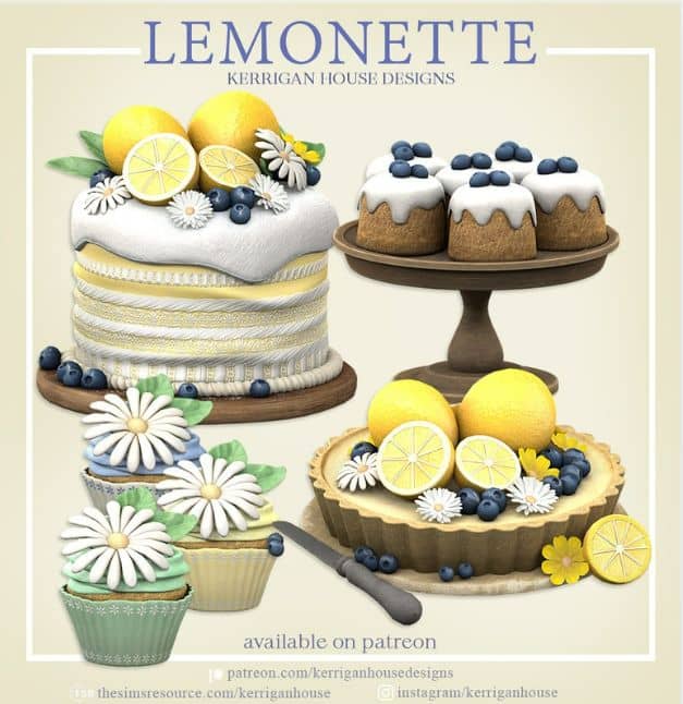 sims 4 food decor cc