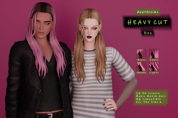 sims 4 heavy cut set