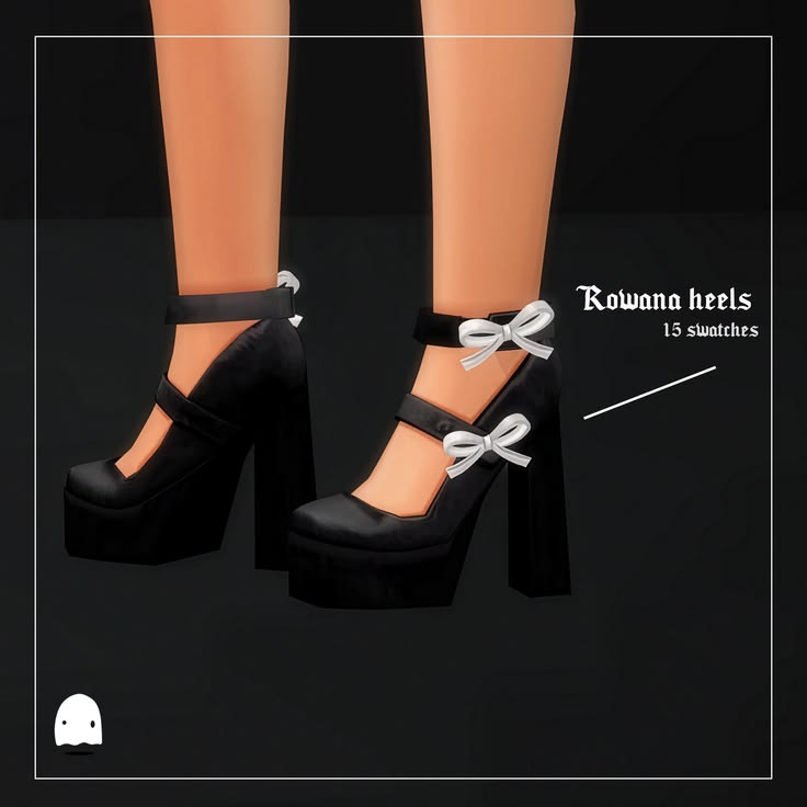 sims 4 heels with bow details