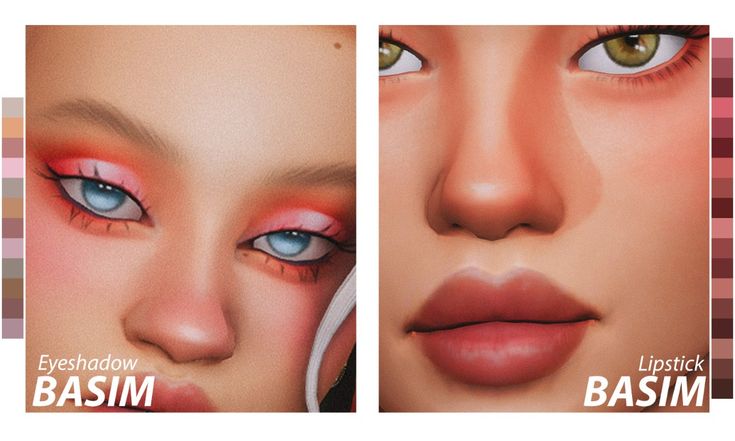 sims 4 lipstick and eyeshadow cc