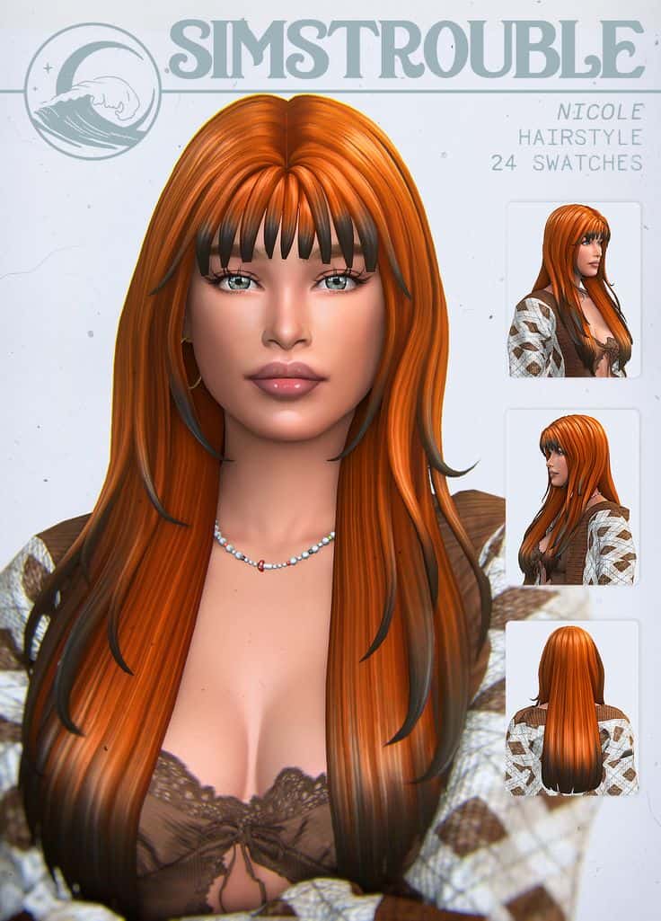 sims 4 long hair with bangs