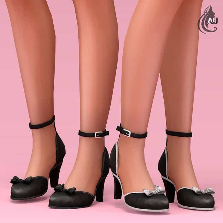 sims 4 ribbon heels cc
