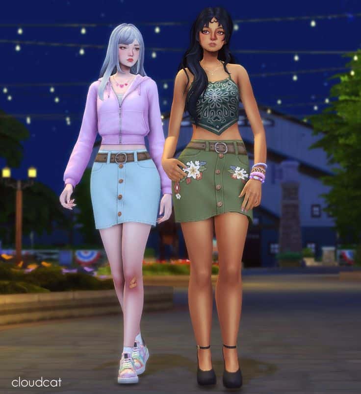 sims 4 skirt cc
