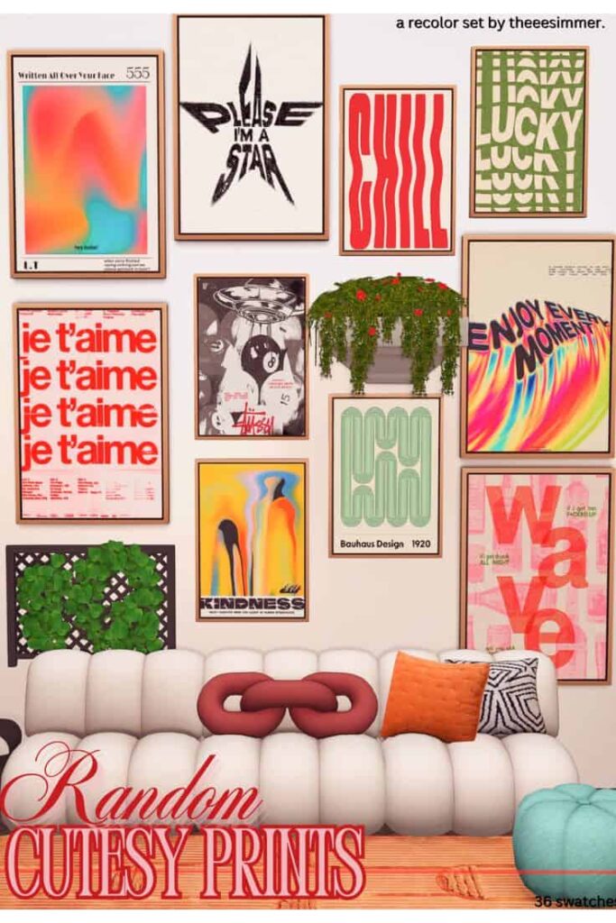sims 4 wall art cc