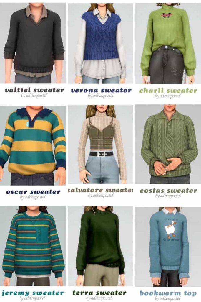 best sims 4 sweater cc pack