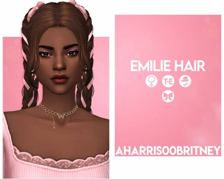 sims 4 braided hair cc