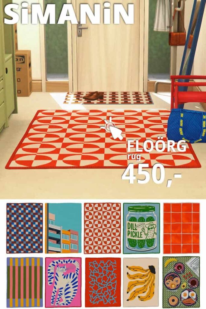 sims 4 floor rugs cc
