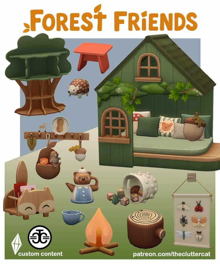 sims 4 forest friends cc pack