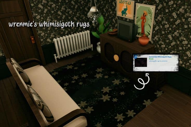 sims 4 gothic rugs cc