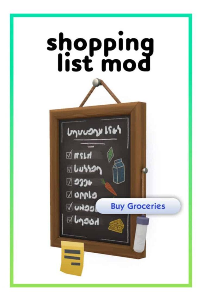 sims 4 grocery mod