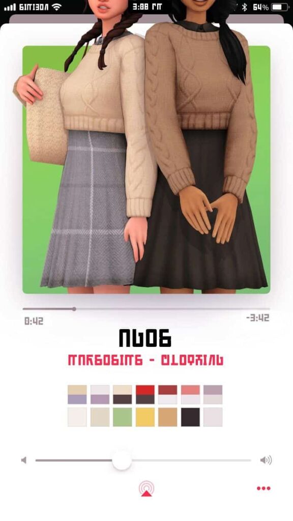 sims 4 knitted dress cc