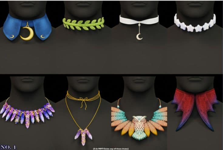 sims 4 necklaces and chokers