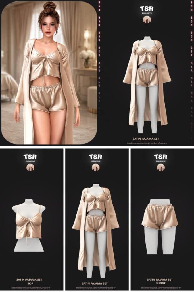 sims 4 pajama cc set